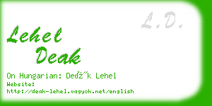 lehel deak business card